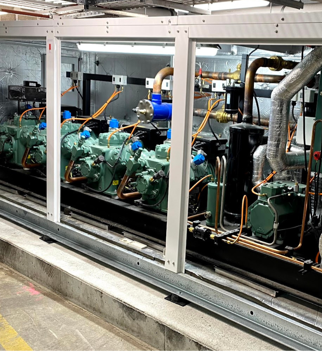 co2 rack running a freezer