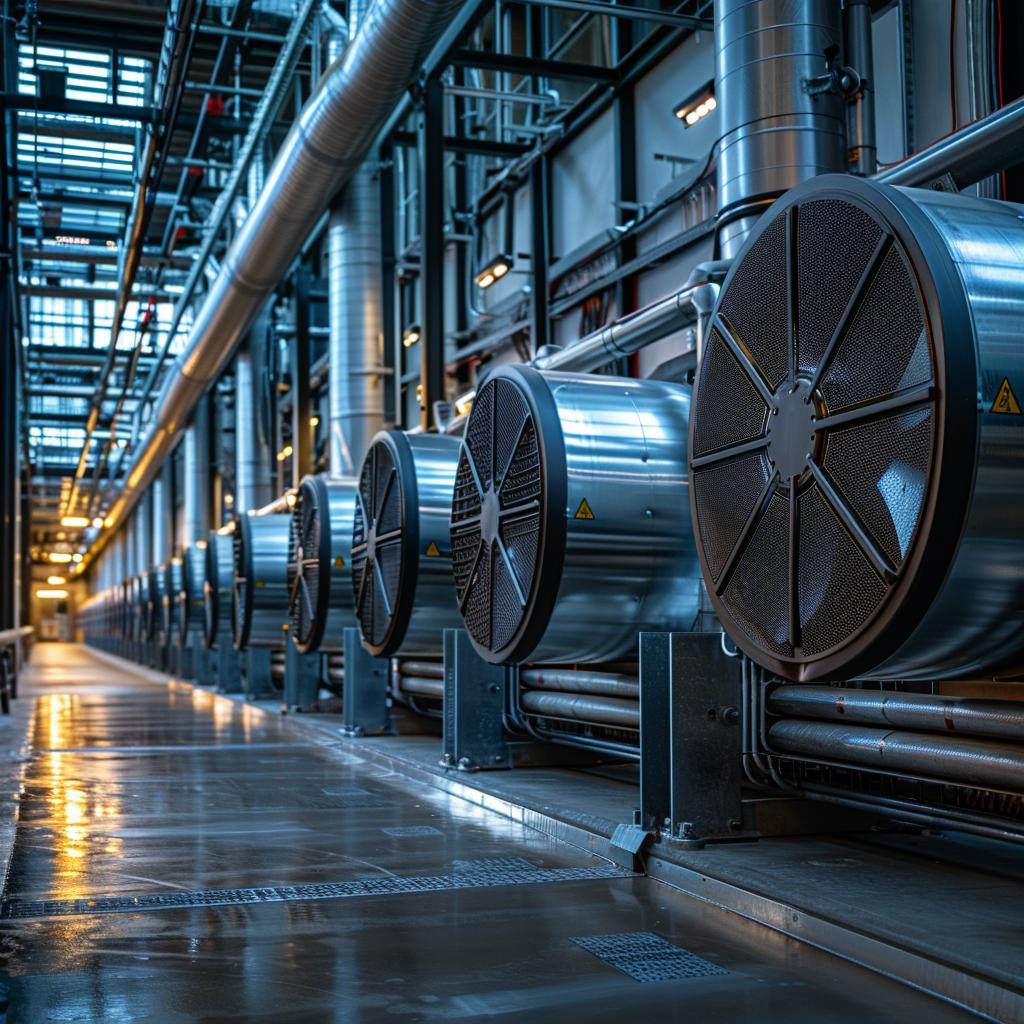 image of an industrial cooling system in an